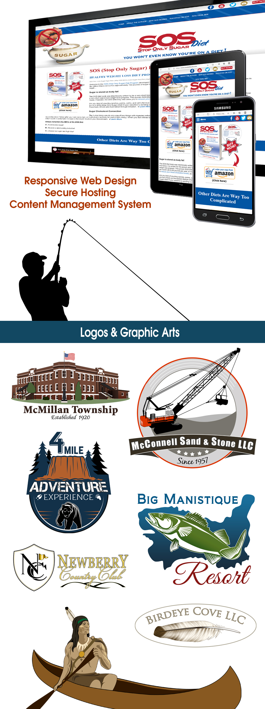 Michigan Web Design, Upper Peninsula Web Designers, UP Logo Services, Upper Peninsula Branding for Companies, Logos, Branding