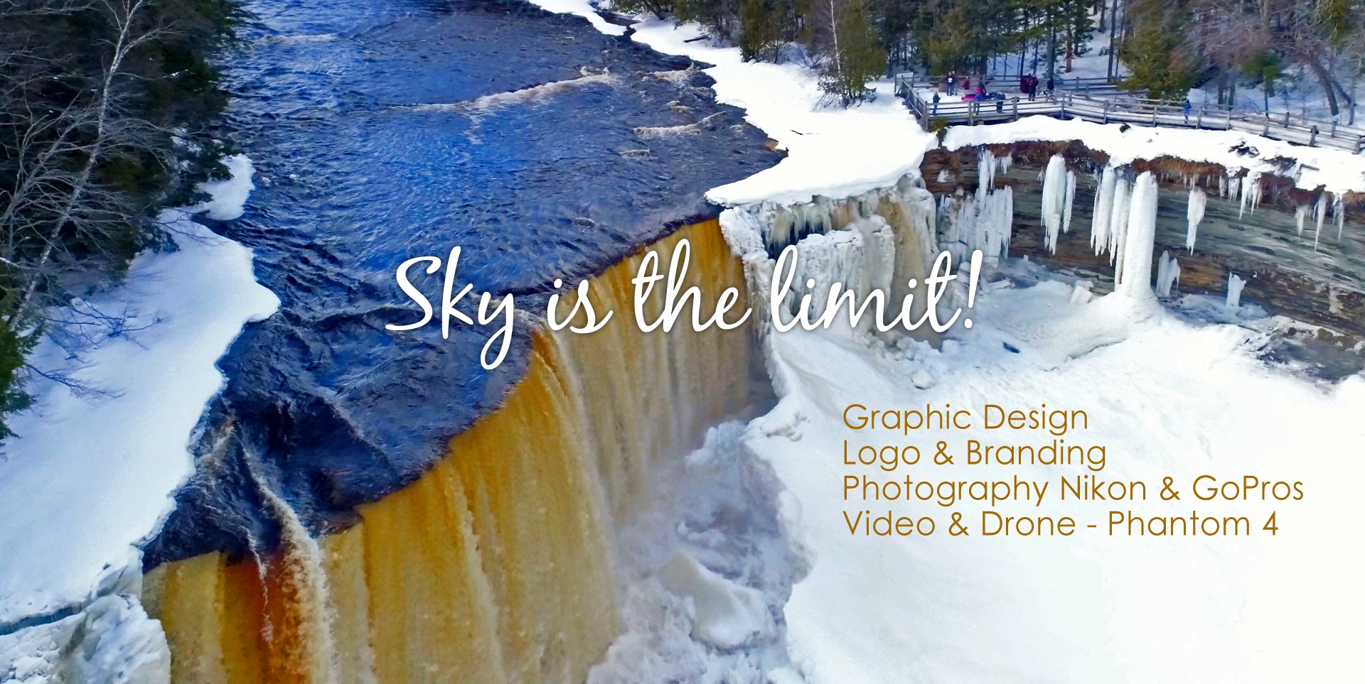 Upper Tahquamenon Falls in winter