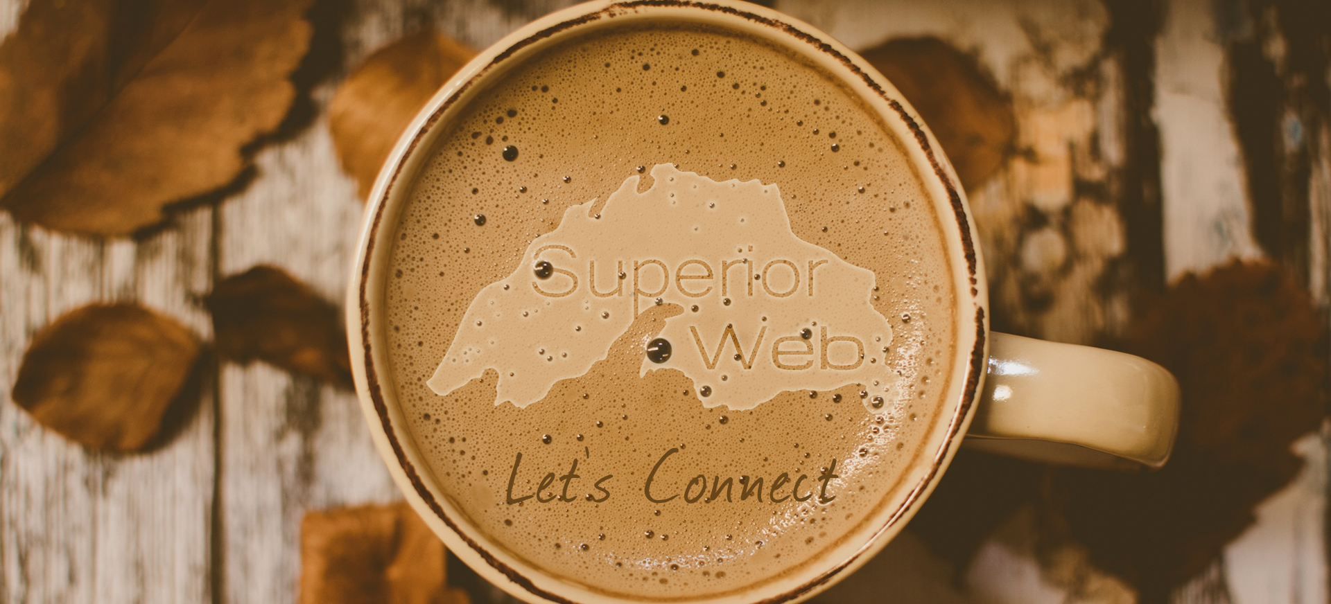 Superior Web logo in coffee mug